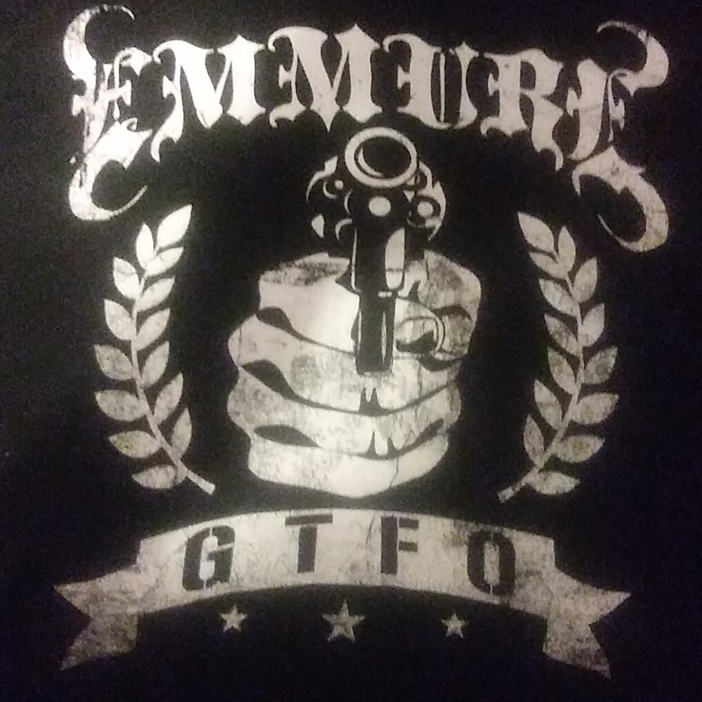 EMMURE " GET THE F@#K OUT" TSHIRT SIZE LARGE(?)